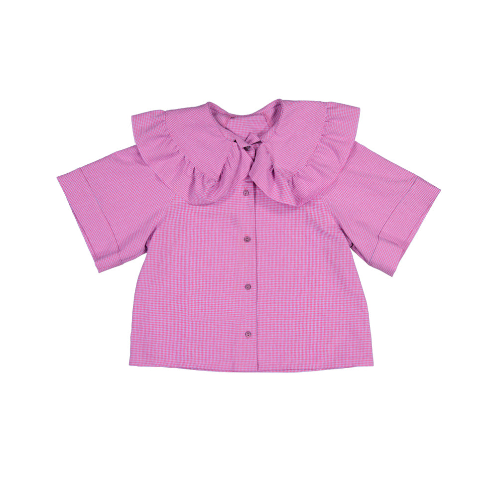 Ruffled Collar Shirt